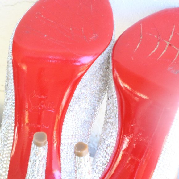 Christian Louboutin Bana Custom Swarovski Crystal Pumps - Picture 11 of 12